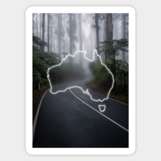 Australia Country Map | Luminous Landscapes Sticker